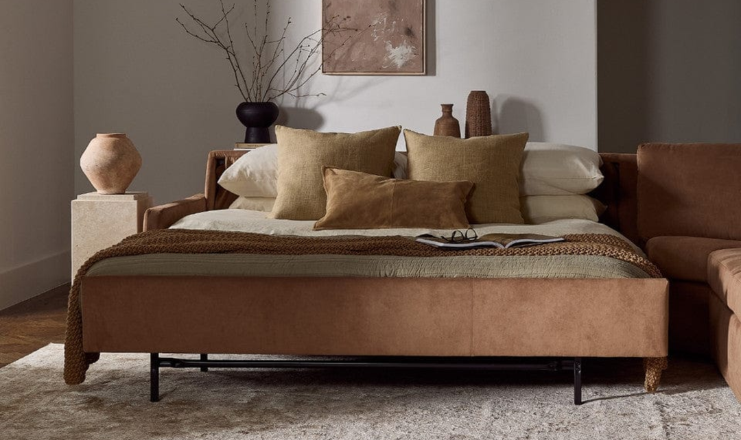 American Leather Comfort Sleeper Bentley Fabric Sectional Sleeper Sofa