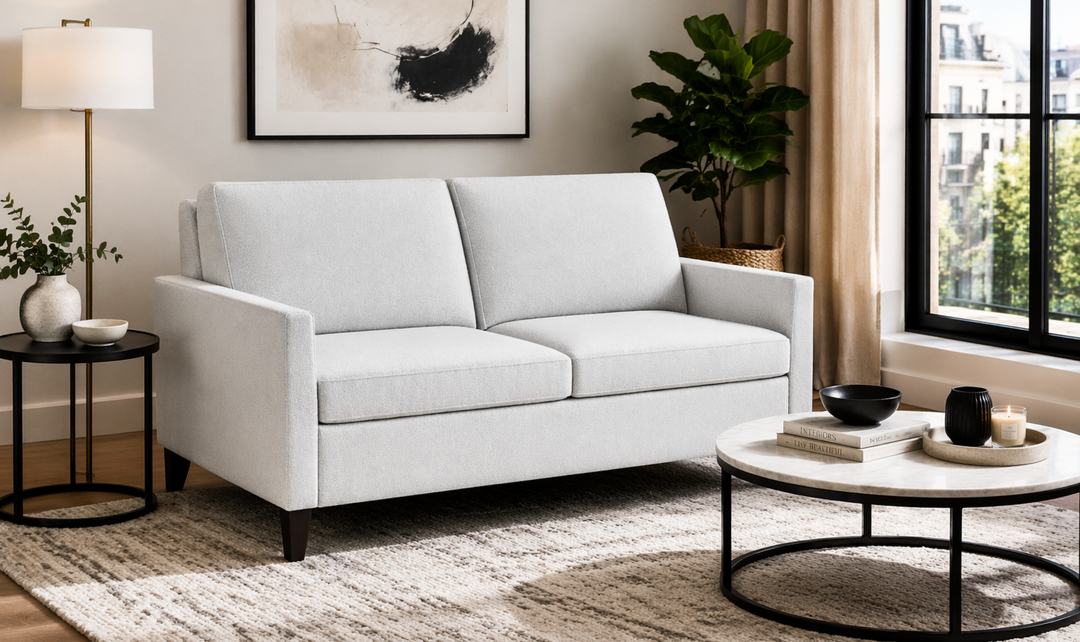 American Leather Comfort Sleeper Harris With High Wood Leg - Jennifer Furniture