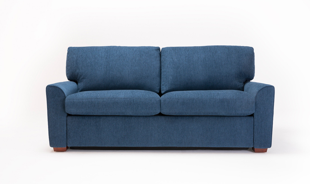 American Leather Comfort Sleeper Klein With Quarter Moon Arm Design