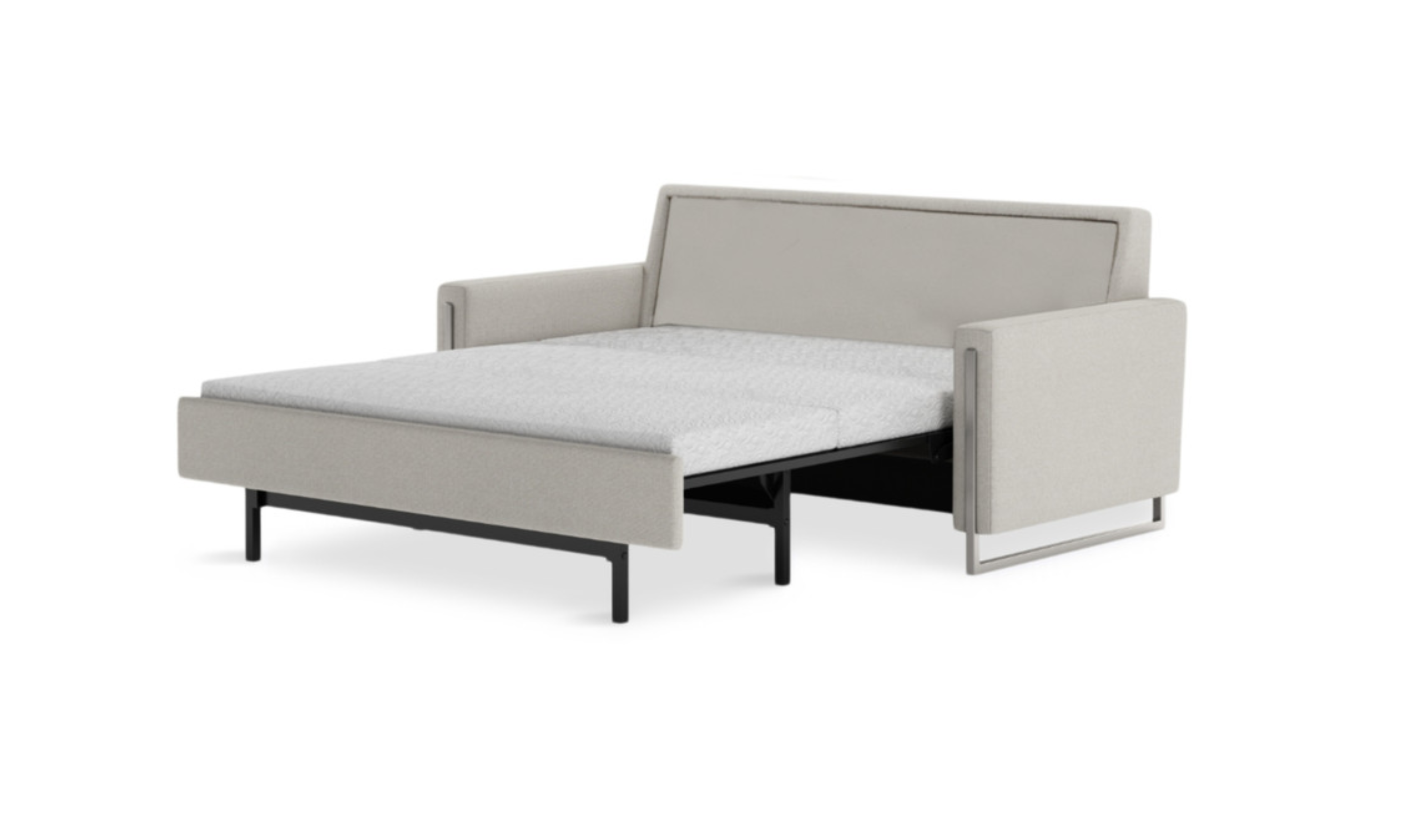American Leather Comfort Sulley White Sleeper Sofa With Track Arms