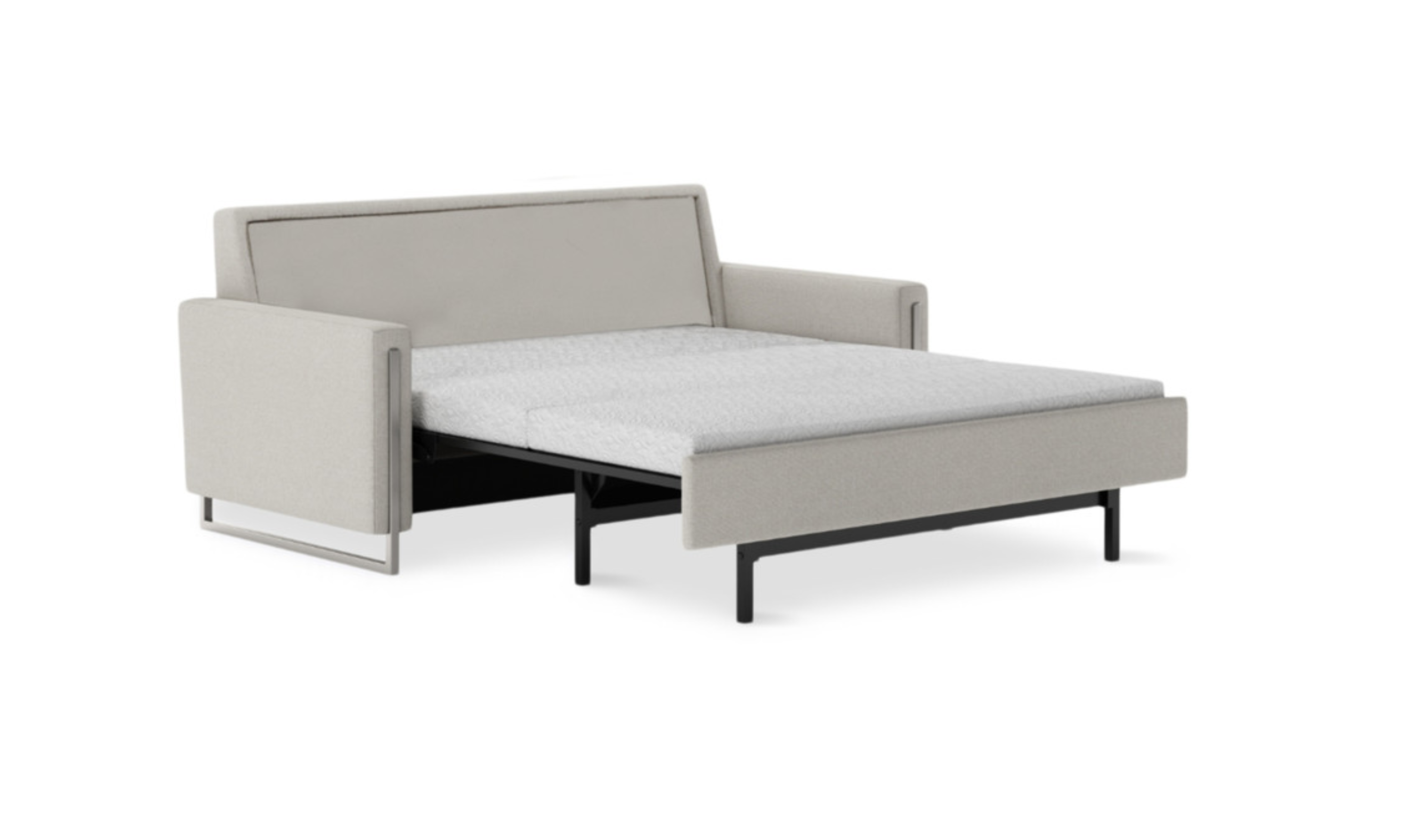 American Leather Comfort Sulley White Sleeper Sofa With Track Arms