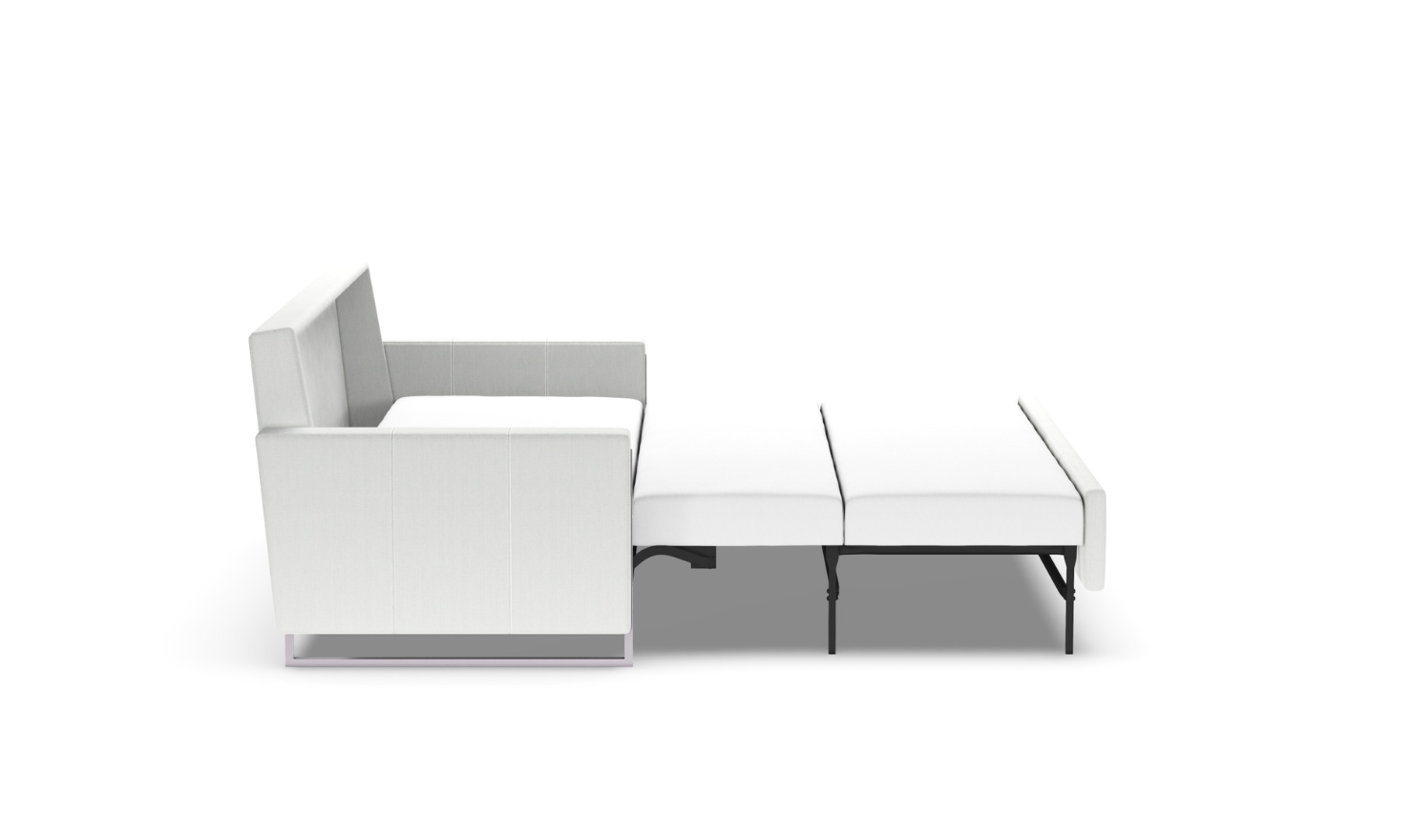 American Leather Comfort Sulley White Sleeper Sofa With Track Arms