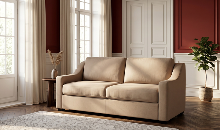 American Leather Today Sleeper Alora With Slope Arms