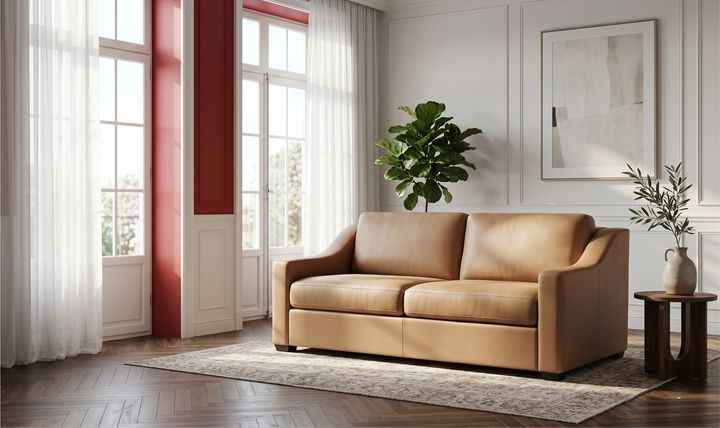 American Leather Today Sleeper Alora With Slope Arms