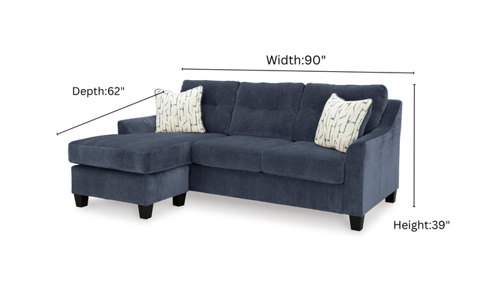 Amity Bay Queen Sofa Chaise Sleeper with Memory Foam Mattress-Jennifer Furniture