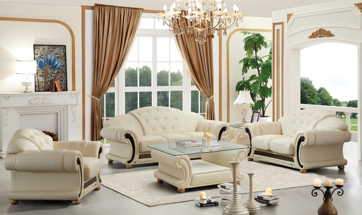 ESF Furniture Apolo 3-Seater Stationary Leather Sofa--Jennifer Furniture