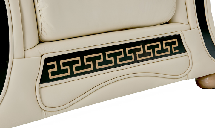 ESF Furniture Apolo 3-Seater Stationary Leather Sofa