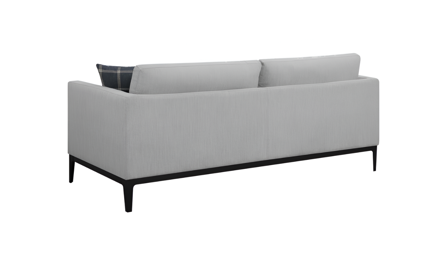 Apperson 3-Seater Fabric Sofa with Track Arms in Gray-Jennifer Furniture