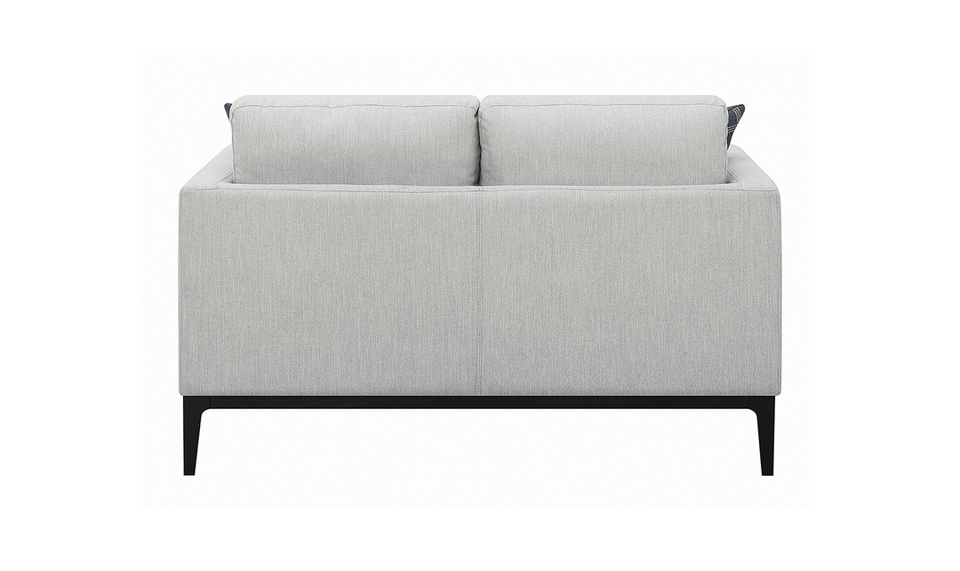 Apperson Loveseat in Grey: Modern Elegance and Plush Comfort