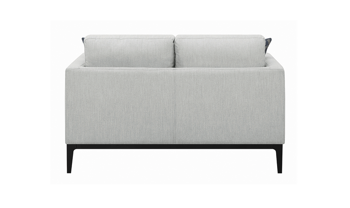 Apperson Loveseat in Grey: Modern Elegance and Plush Comfort