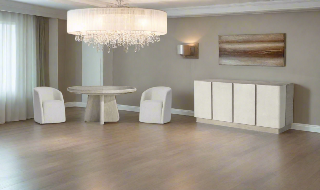 Arcadia Extendable Dining Table Set With Monolithic Legs-Jennifer Furniture