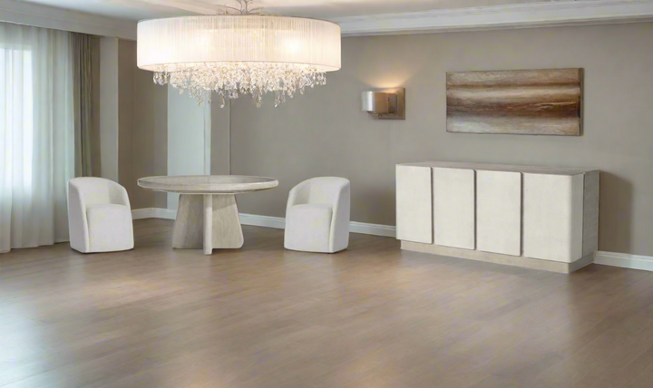 Arcadia Extendable Dining Table Set With Monolithic Legs-Jennifer Furniture