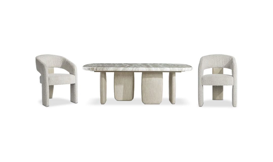 Arcadia Extendable Dining Table Set With Monolithic Legs-Jennifer Furniture