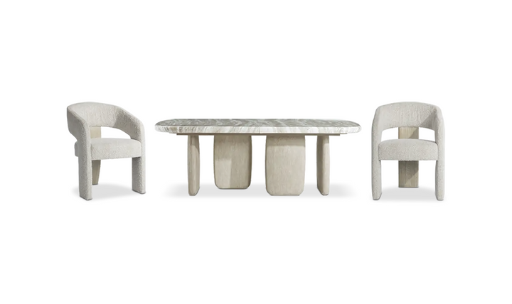 Arcadia Extendable Dining Table Set With Monolithic Legs-Jennifer Furniture