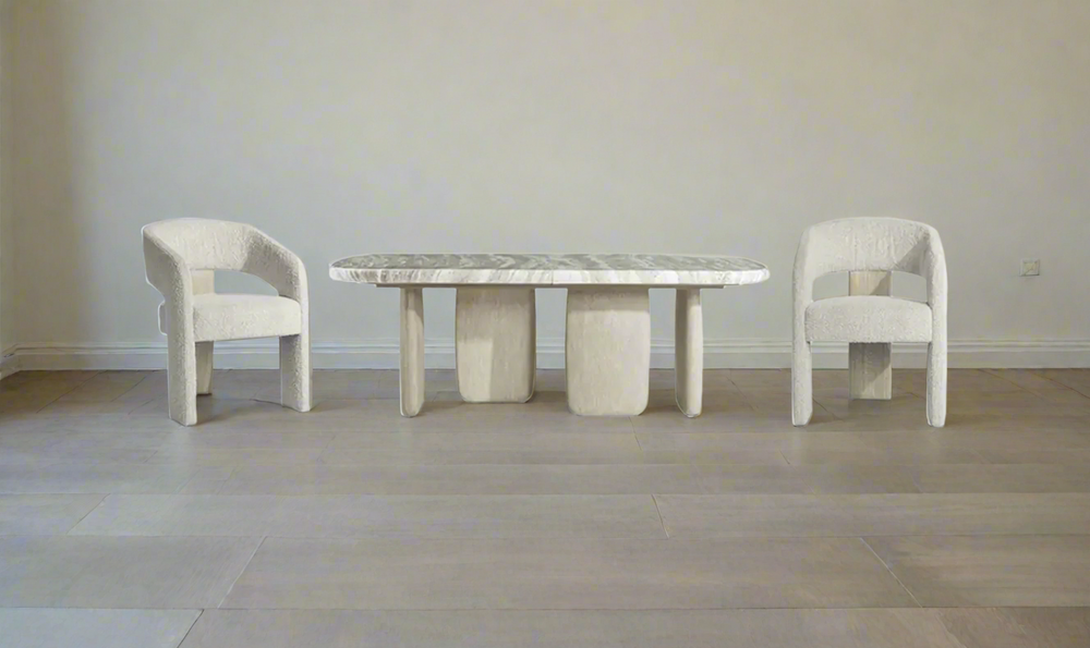 Arcadia Extendable Dining Table Set With Monolithic Legs-Jennifer Furniture
