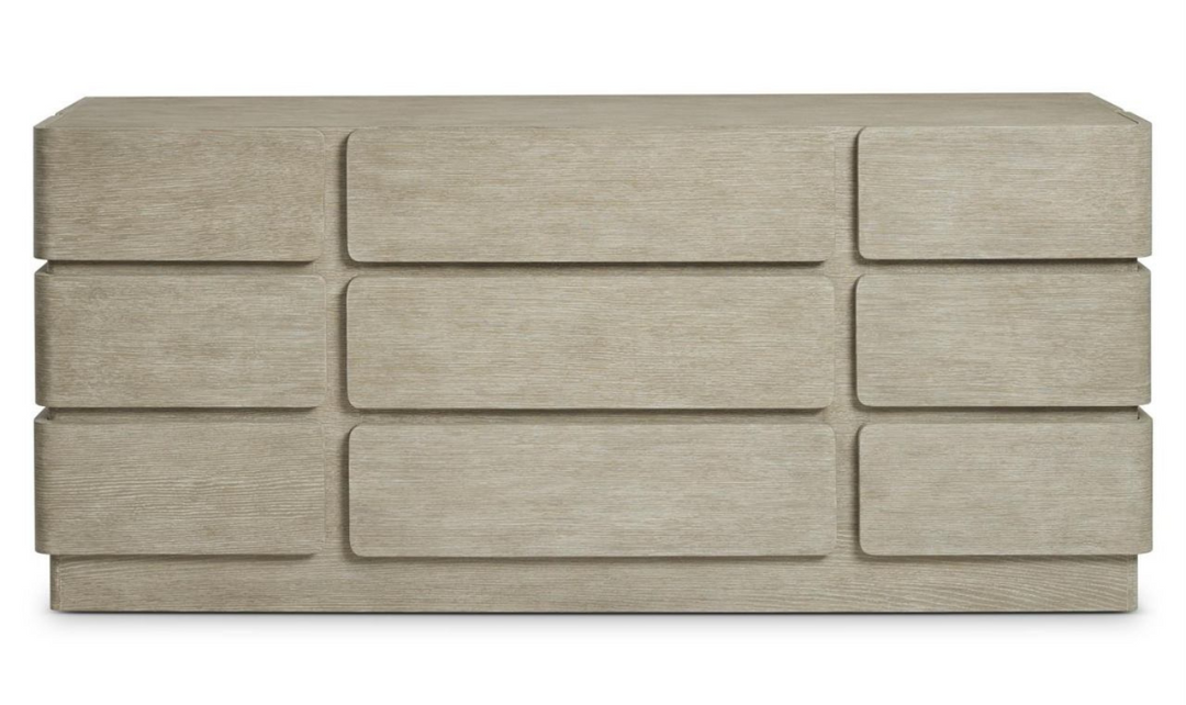 Arcadia Upholstered Panel Bedroom Set In Light Gray