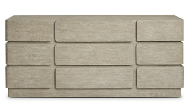 Arcadia Upholstered Panel Bedroom Set In Light Gray