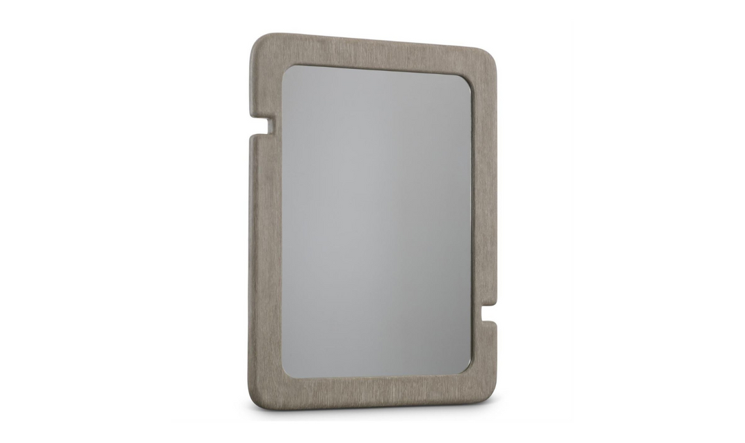 Arcadia Upholstered Panel Bedroom Set In Light Gray