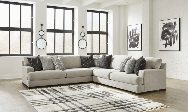 Modern Heritage Artsie L-Shape Gray Sectional Sofa (3 Pcs/ 4 Pcs)