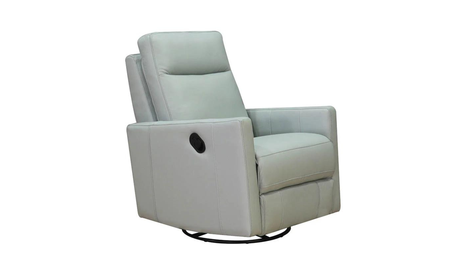 Ashby Manual Swivel Rocker Leather Recliner Chair