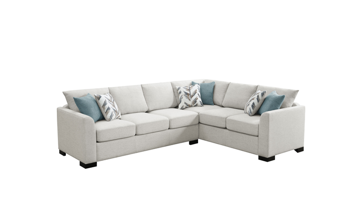 Modern Heritage Ashford Chenille Sleeper Sectional Sofa - Jennifer Furniture