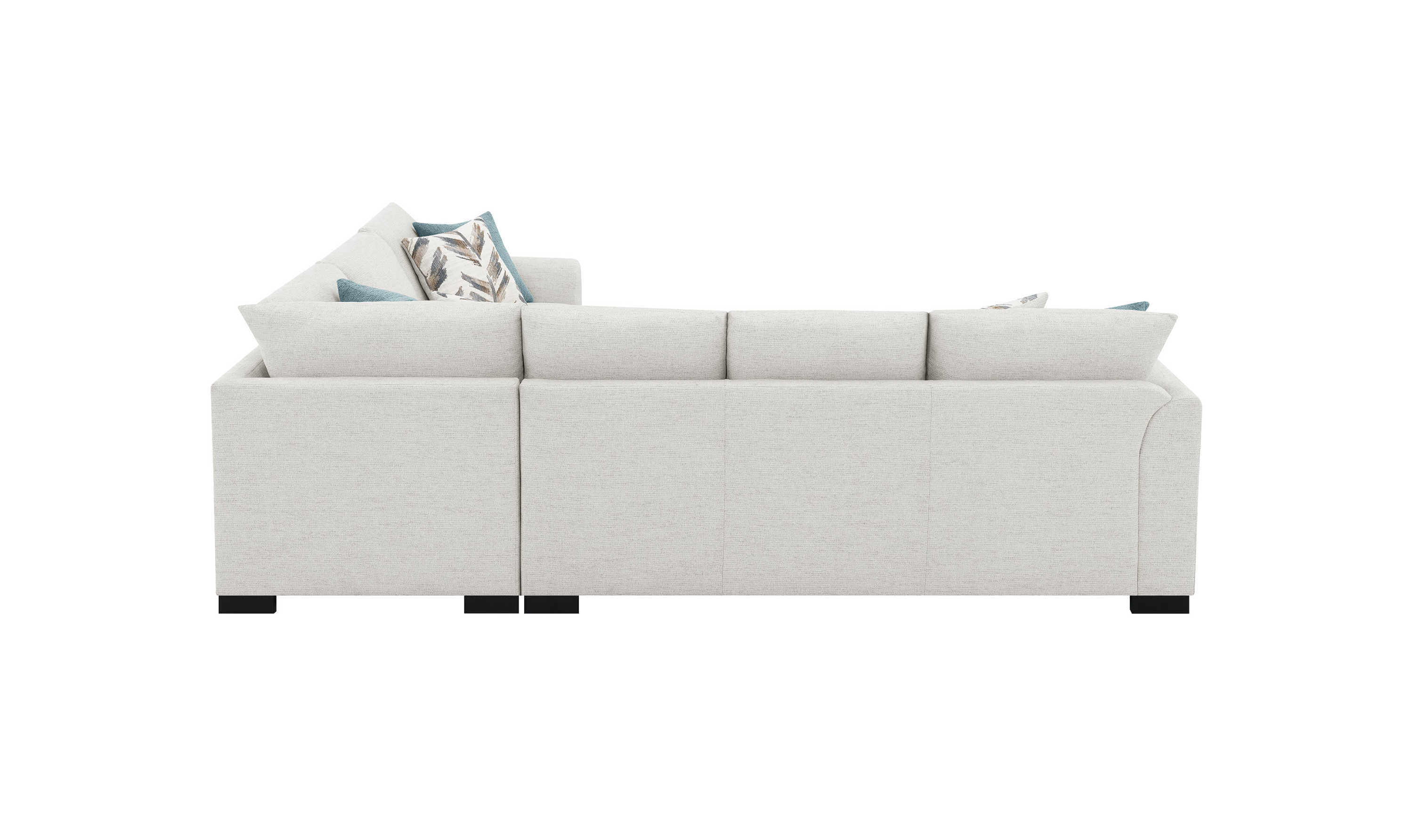 Modern Heritage Ashford Chenille Sleeper Sectional Sofa - Jennifer Furniture