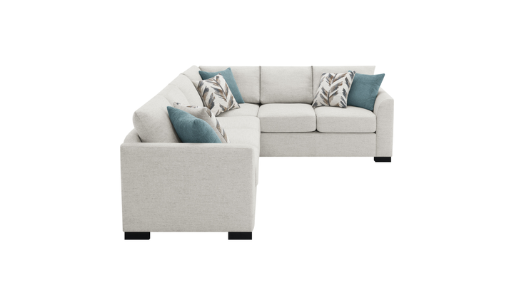 Modern Heritage Ashford Chenille Sleeper Sectional Sofa - Jennifer Furniture
