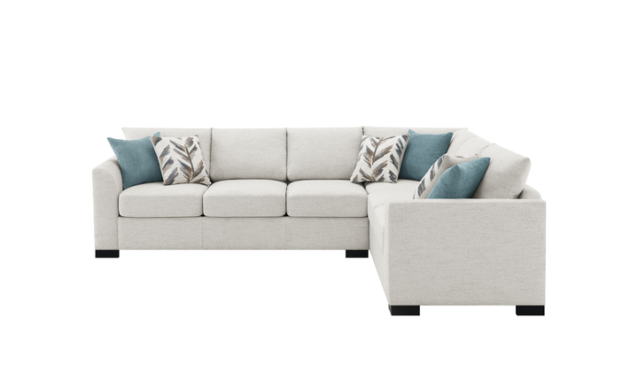 Modern Heritage Ashford Chenille Sleeper Sectional Sofa - Jennifer Furniture