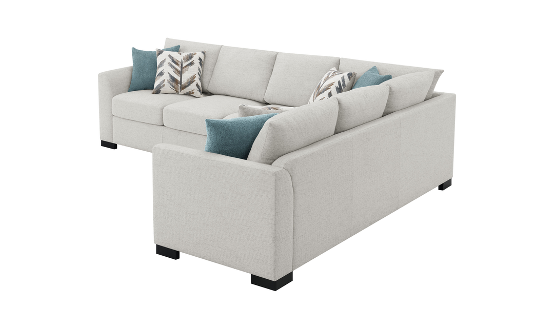 Modern Heritage Ashford Chenille Sleeper Sectional Sofa - Jennifer Furniture