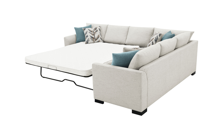 Modern Heritage Ashford Chenille Sleeper Sectional Sofa - Jennifer Furniture
