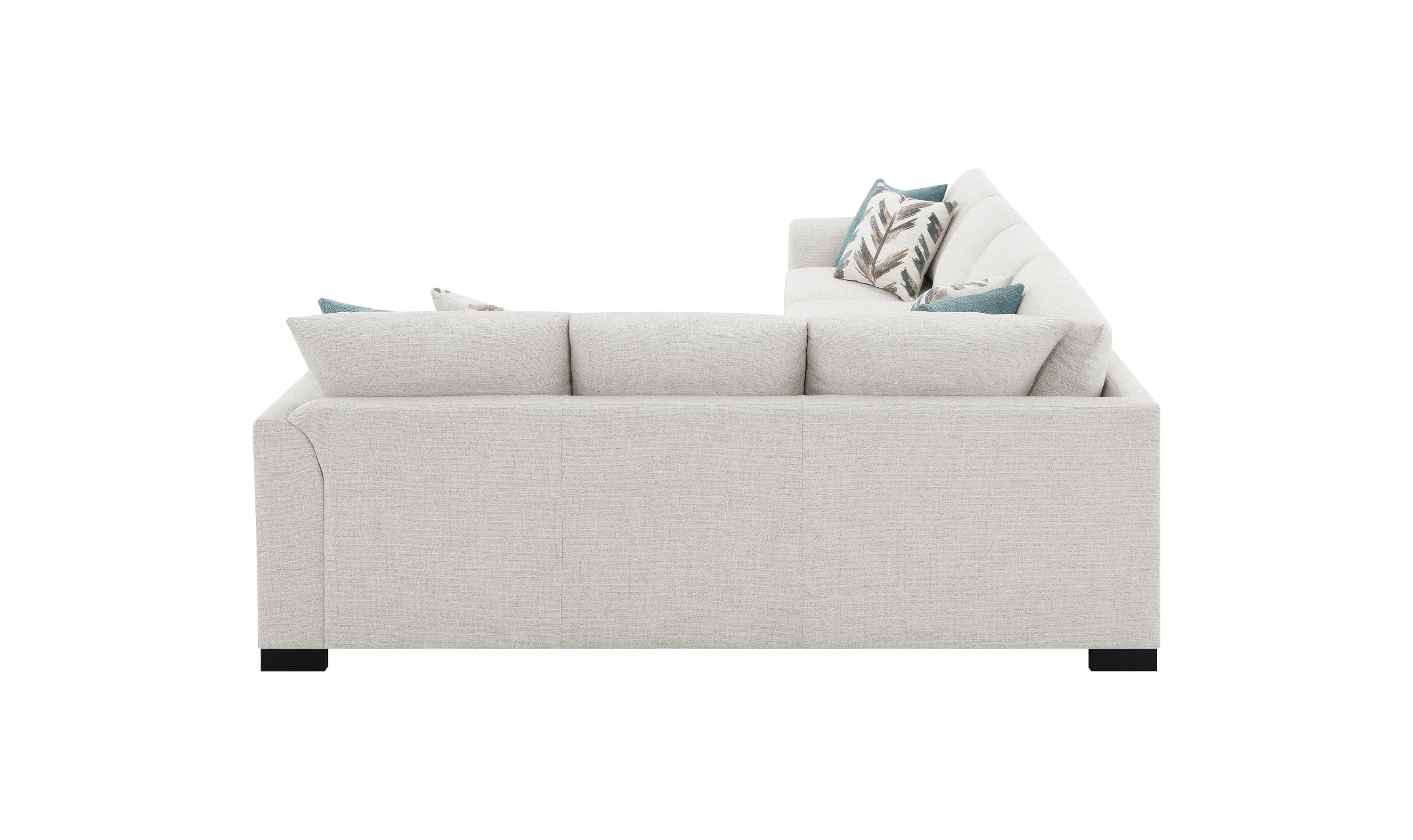 Modern Heritage Ashford Chenille Sleeper Sectional Sofa - Jennifer Furniture
