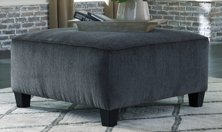 Ashley  Abinger Fabric Oversized Accent Ottoman-Jennifer Furniture