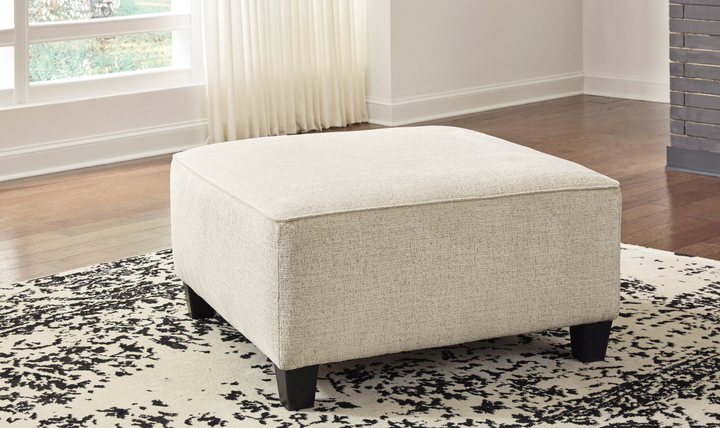 Ashley  Abinger Fabric Oversized Accent Ottoman-Jennifer Furniture