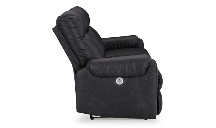 Ashley  Axtellton 3-Seater Carbon Leather Power Reclining Sofa-Jennifer Furniture