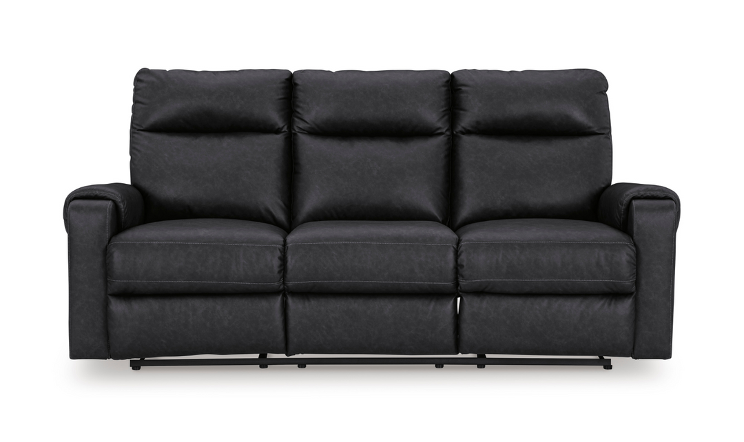 Ashley  Axtellton 3-Seater Carbon Leather Power Reclining Sofa-Jennifer Furniture