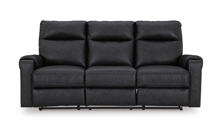 Ashley  Axtellton 3-Seater Carbon Leather Power Reclining Sofa-Jennifer Furniture