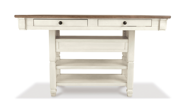 Ashley Bolanburg Counter Height 4-Seater Dining Set with 4 Drawers-Jennifer Furniture