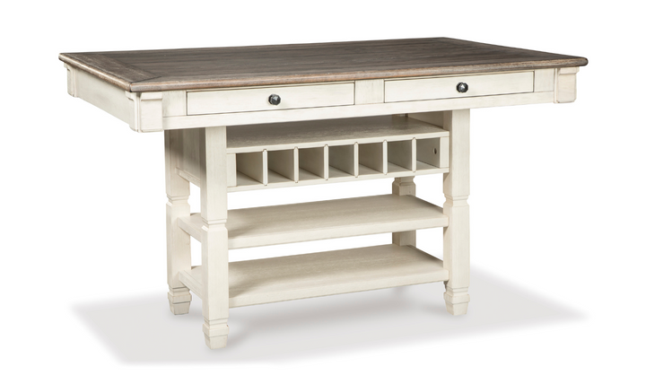 Ashley Bolanburg Counter Height 4-Seater Dining Set with 4 Drawers-Jennifer Furniture