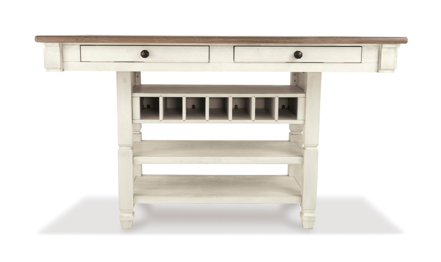 Ashley Bolanburg Counter Height 4-Seater Dining Set with 4 Drawers-Jennifer Furniture