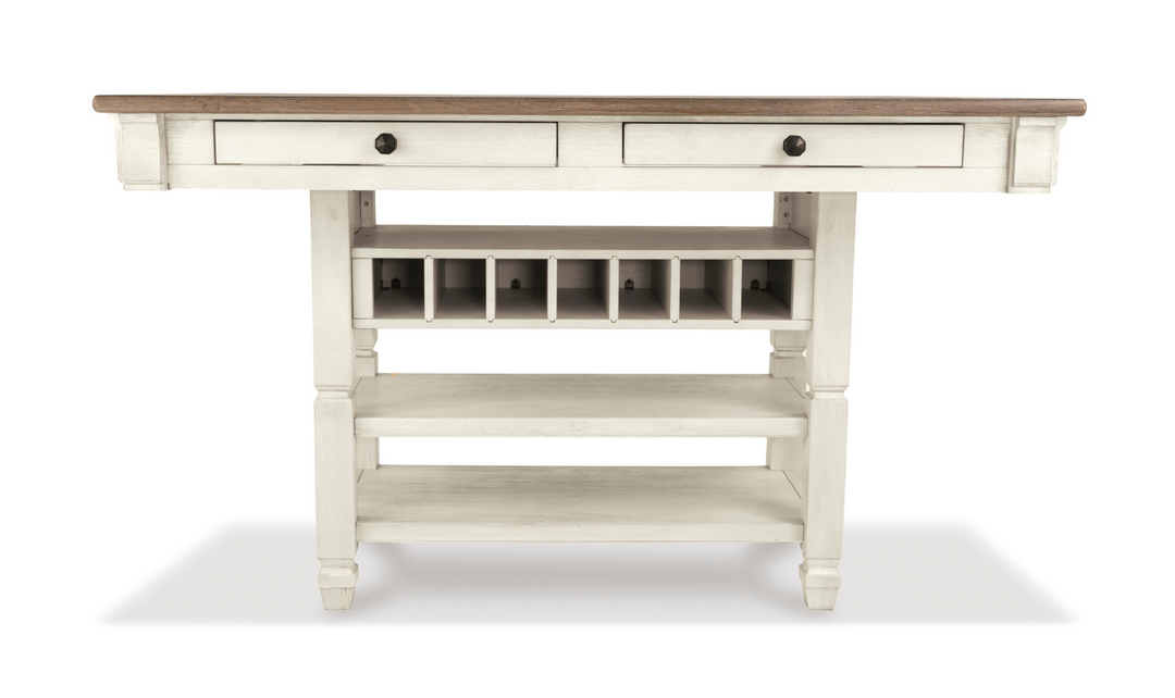 Ashley Bolanburg Counter Height 4-Seater Dining Set with 4 Drawers-Jennifer Furniture