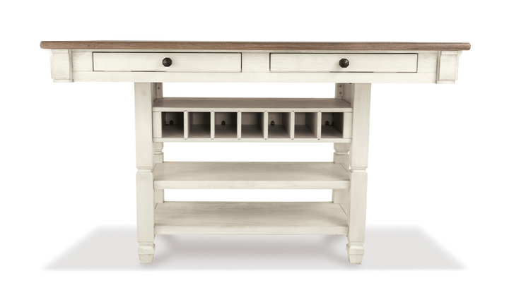 Ashley Bolanburg Counter Height 4-Seater Dining Set with 4 Drawers-Jennifer Furniture