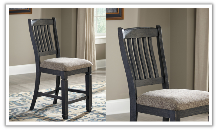 Ashley Bolanburg Upholstered Counter Height Barstool (2/CN)-Jennifer Furniture