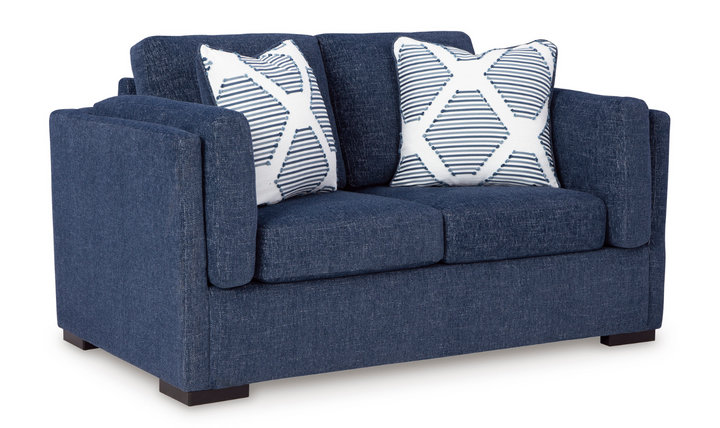 Ashley Evansley Fabric Loveseat With Reversible Cushions-Jennifer Furniture