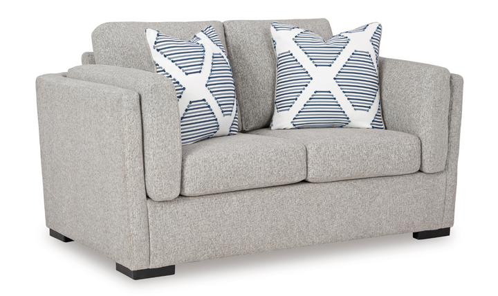 Ashley Evansley Fabric Loveseat With Reversible Cushions-Jennifer Furniture