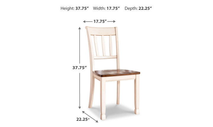 Ashley Orla Wooden Dining Chairs  (2 pc)-Jennifer Furniture