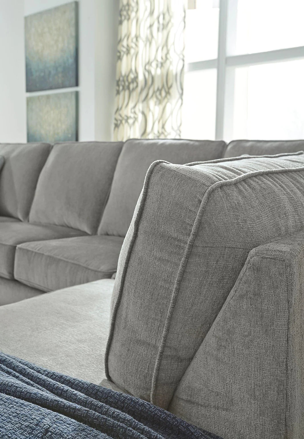 Altari L-shaped Fabric Sectional with Track Arms