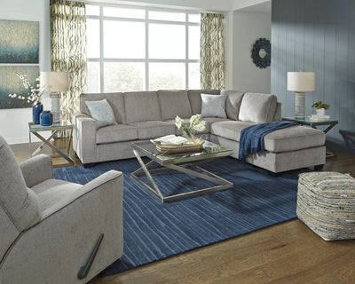 Altari L-shaped Fabric Sectional with Track Arms