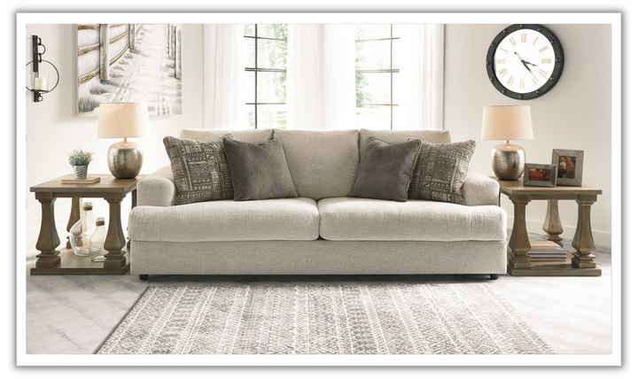 Ashley  Soletren 2-Seater Stationary  Fabric Sofa with Track Arms-Jennifer Furniture