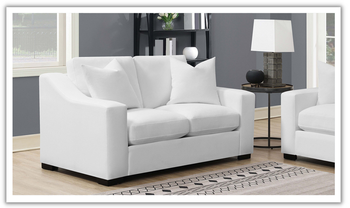 Ashlyn Loveseat in White