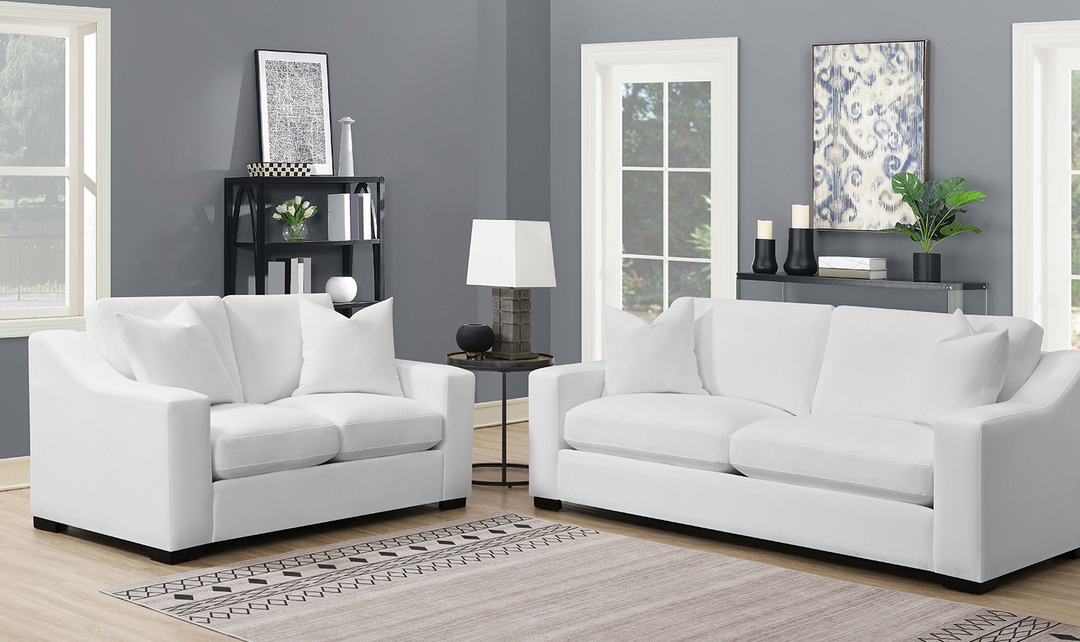 Ashlyn Loveseat in White